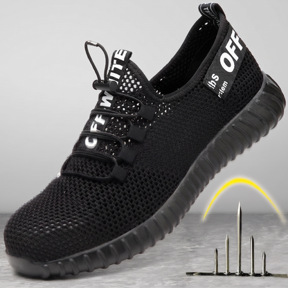 Men's Summer Breathable Safety Shoes — Anti-Smash & Puncture-Resistant
