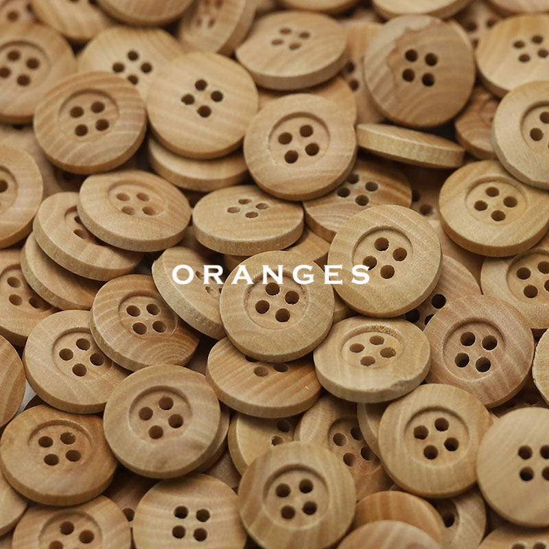 Natural Wood Buttons (2 & 4 Hole) — Sewing Supplies for Baby Clothes, Shirts & Cardigans