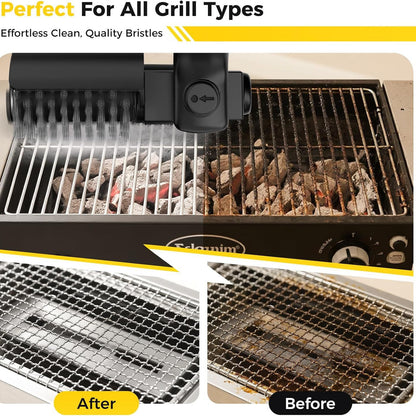 The Ultimate BBQ Companion: Rechargeable Electric Rotary Grill Scrubber