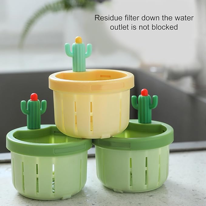 Magic Cactus Sink Strainer | Touch-Free Push-to-Dump Kitchen Drain Filter