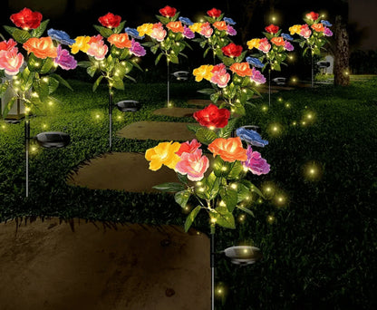 🎁🔥☀️2026 NEW Solar Simulated Garden Lights,upgraded solar panels, IP44 dustproof and waterproof