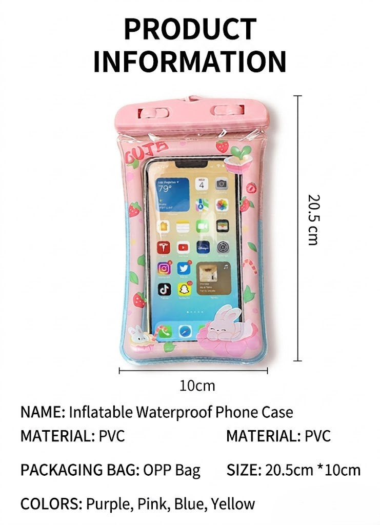🌊 [Buy 2 Get 1 Free] Cute Floating Waterproof Phone Pouch | Universal Touchscreen Underwater Case