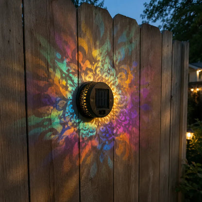 🔥Limited 50% OFF🔥Solar Mandala Projector Light Patio Ambient Decor