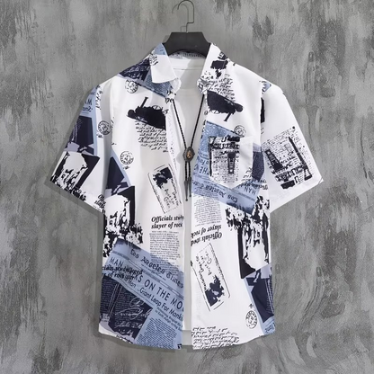 Men's Casual Vintage Summer Beach Short Sleeve Shirt 20% off on 2 or more items！
