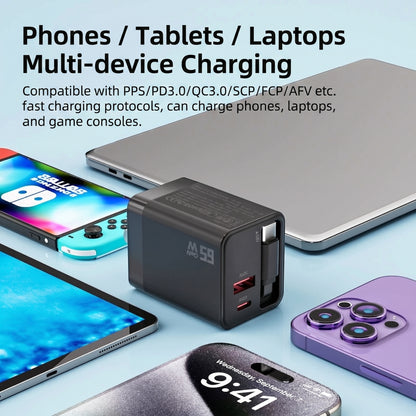 3-in-1 Retractable Fast Charger