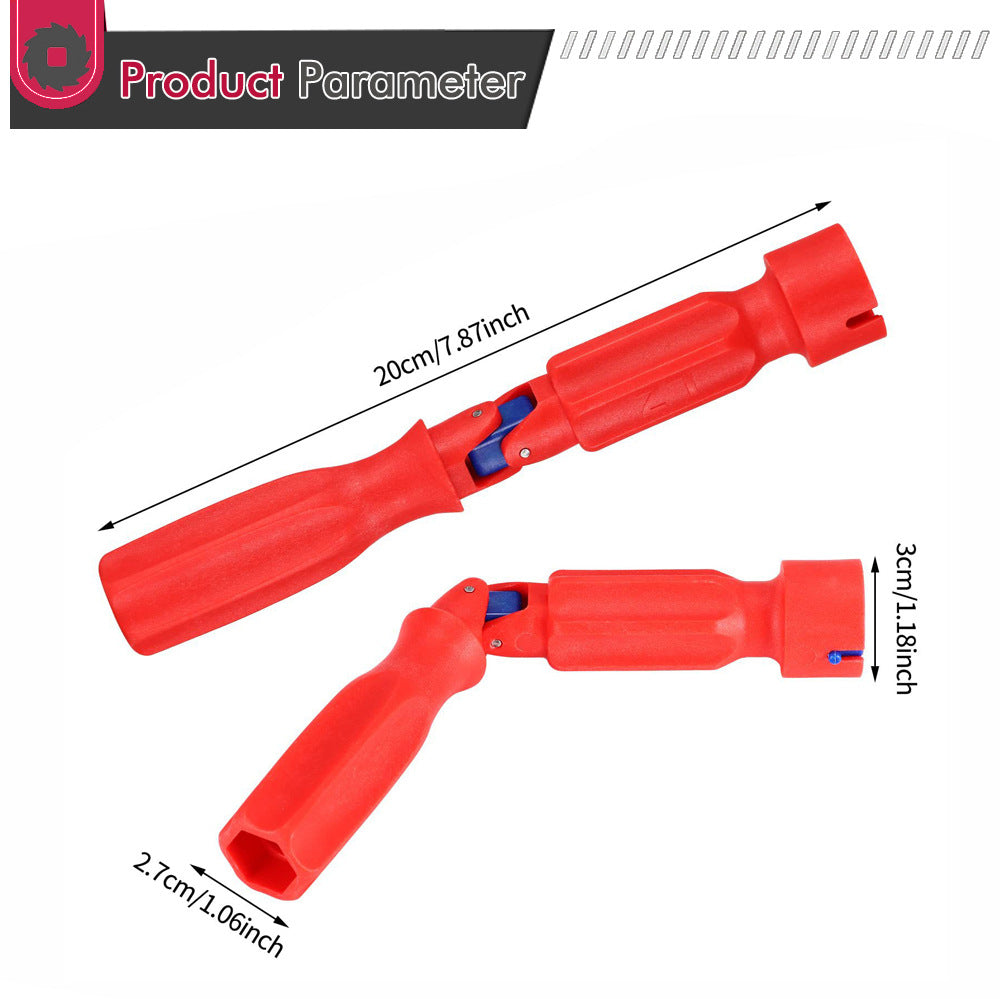 Multi-Functional Toilet Seat & Sink Wrench | Plumbing Installation Tool for Hard-to-Reach Nuts