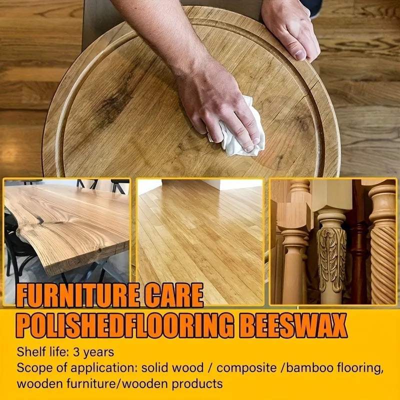 Natural Wood Seasoning Beeswax | Traditional Furniture Polish & Restorer