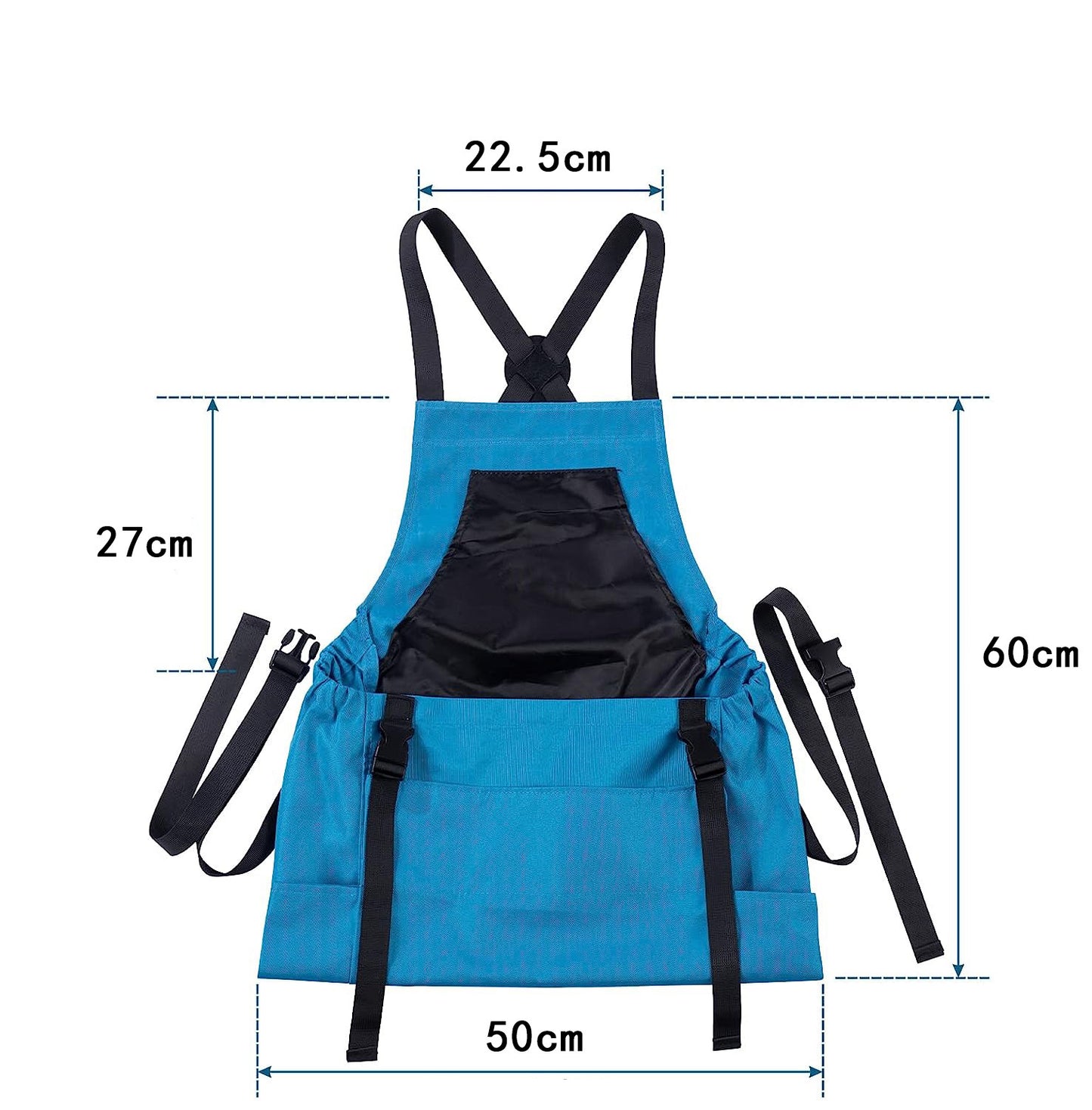 Premium Heavy-Duty Harvesting Apron | Hands-Free Gardening & Foraging Bag with Quick-Release Bottom