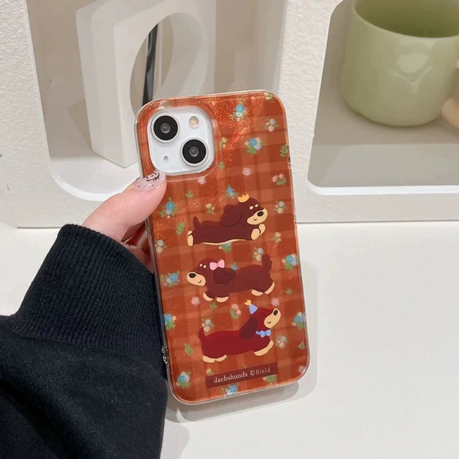 Autumn-inspired dachshund Phone Cases