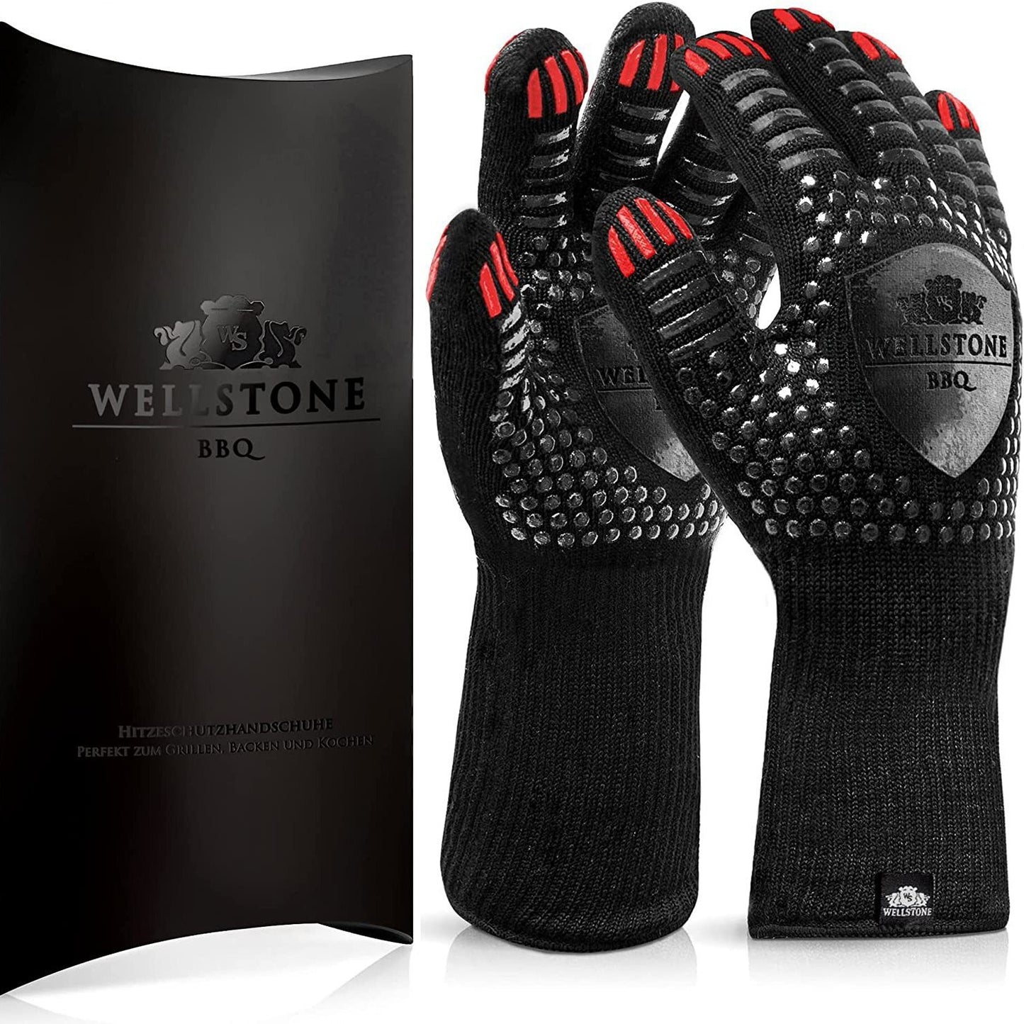 1472°F Extreme Heat Resistant BBQ Gloves | Premium Aramid Grilling, Smoker & Oven Mitts