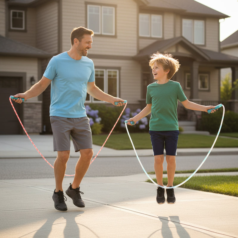 🪀Jump rope with colorful LED lights✨