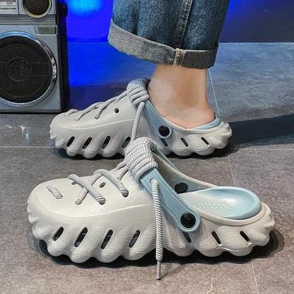🎁50% OFF🎁Soft Rope Contrast Clogs
