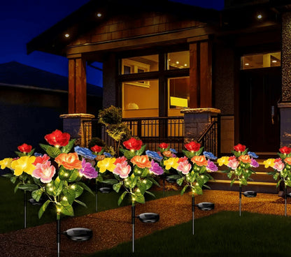 🎁🔥☀️2026 NEW Solar Simulated Garden Lights,upgraded solar panels, IP44 dustproof and waterproof