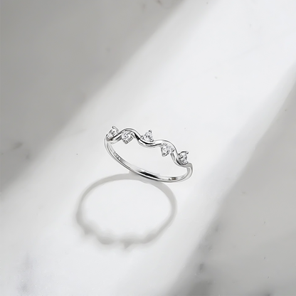 S925 Survived Too Many Storms Raindrop Ring