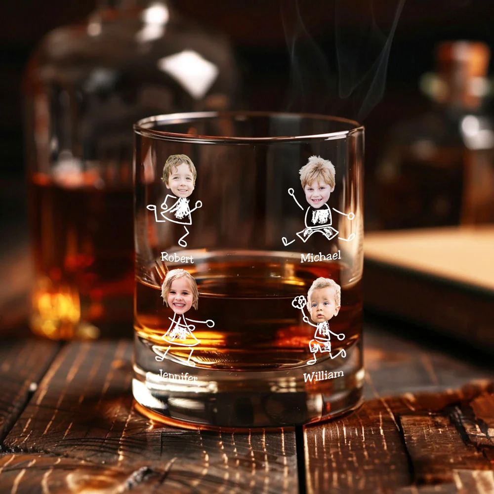 Custom Photo To Dad From The Reasons You Drink Rock Glass