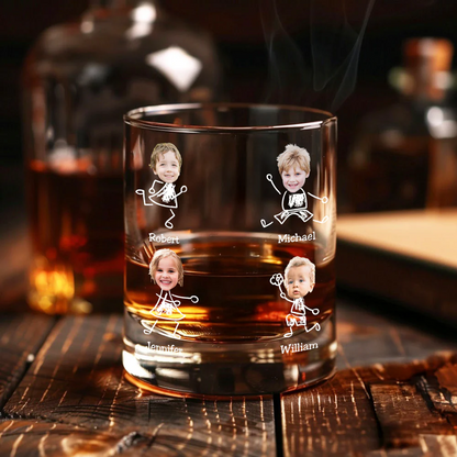 Custom Photo To Dad From The Reasons You Drink Rock Glass