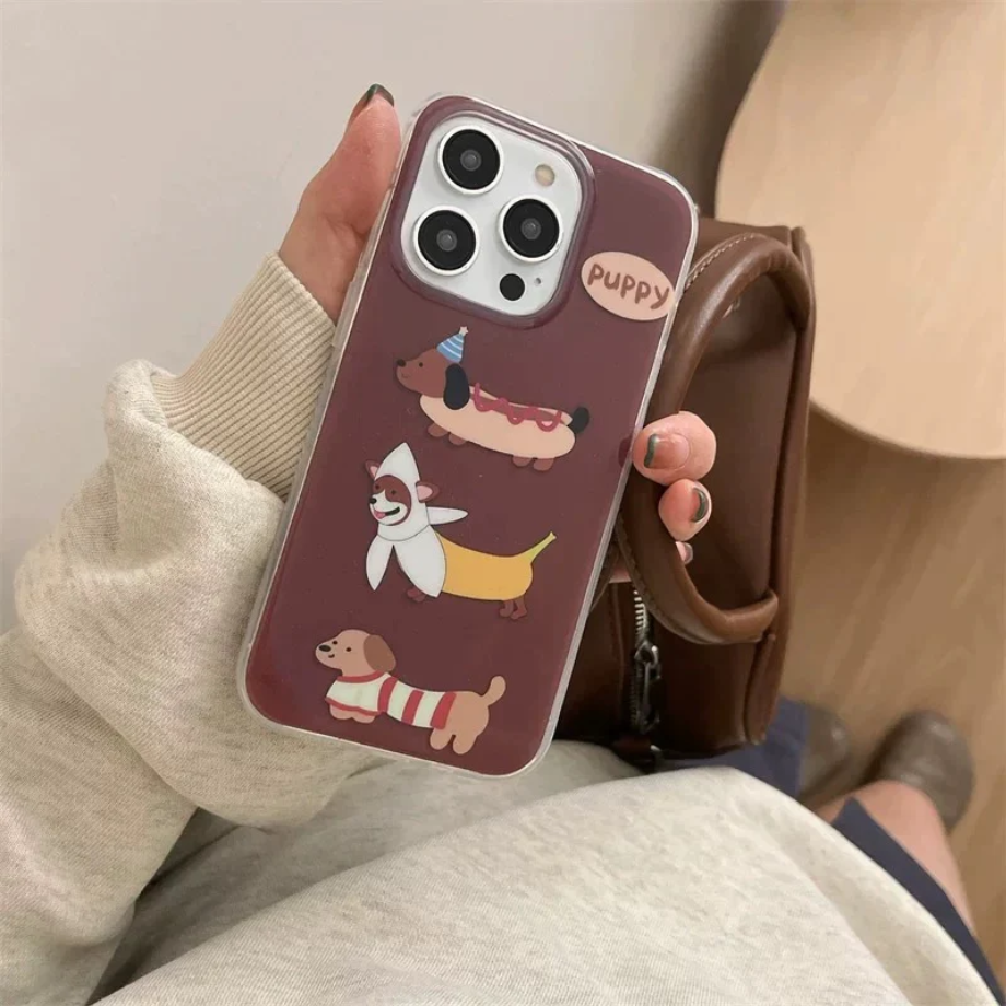 Autumn-inspired dachshund Phone Cases