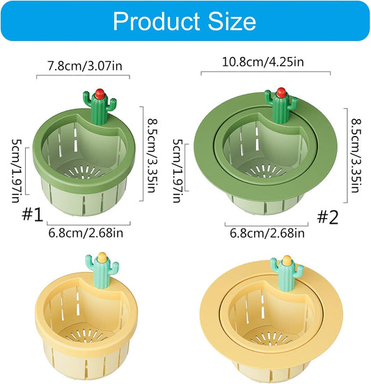 Magic Cactus Sink Strainer | Touch-Free Push-to-Dump Kitchen Drain Filter