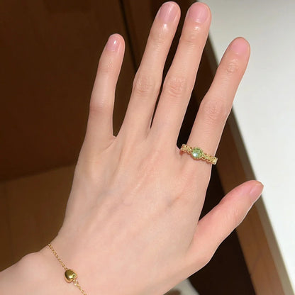 Vibrant Enamel Ring - Colorful Stackable Band for Women
