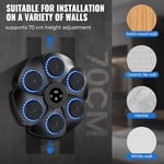 🥊 Smart Music Boxing Machine | Wall-Mounted Bluetooth Punching Target with Free Gloves