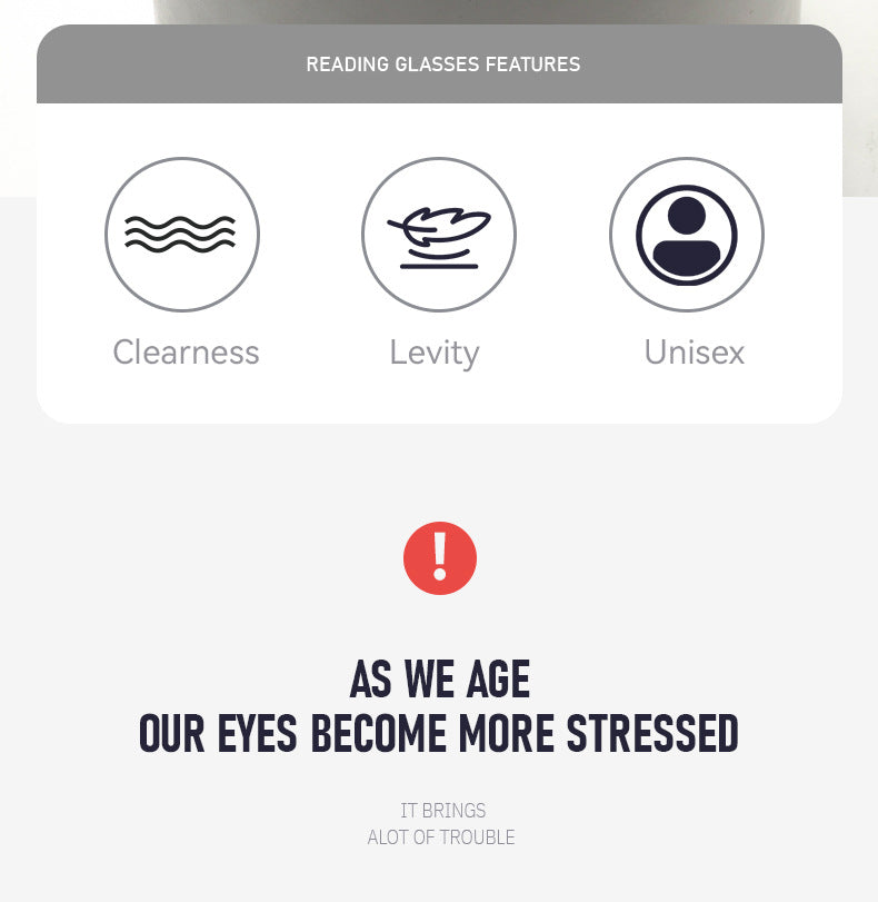 Photochromic Progressive Multifocal Clip-On Reading Glasses | Anti-Blue Light & Flip-Up Lenses