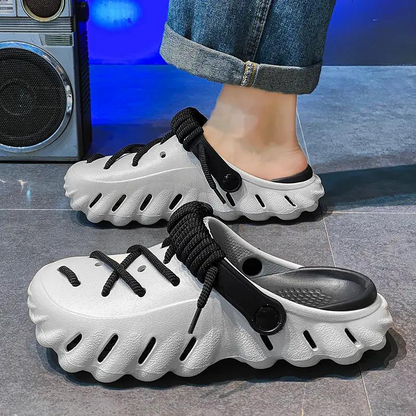🎁50% OFF🎁Soft Rope Contrast Clogs