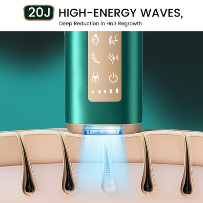 Sapphire Ice Cooling Hair Removal Device