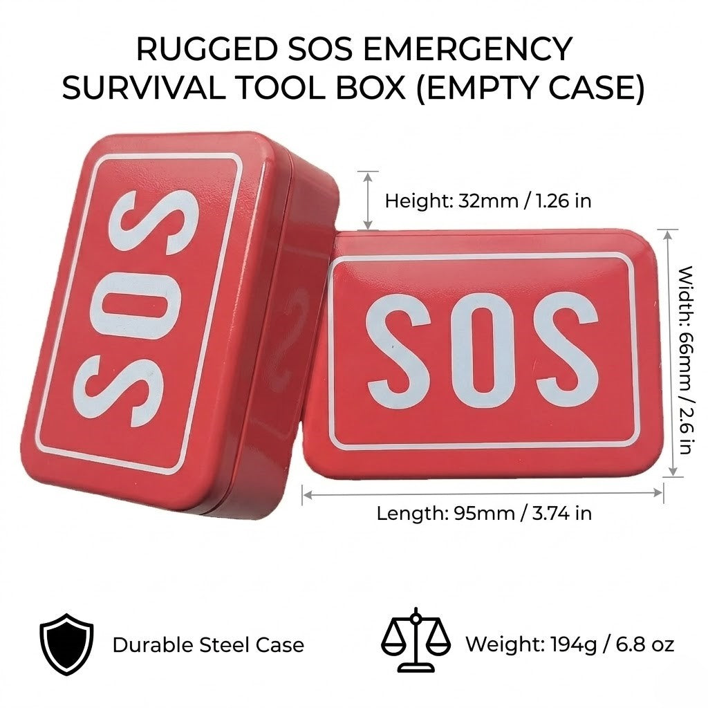 🌲 Ultimate Emergency Survival Kit | Portable SOS Outdoor Gear & Multi-Tool Box for Camping & Hiking
