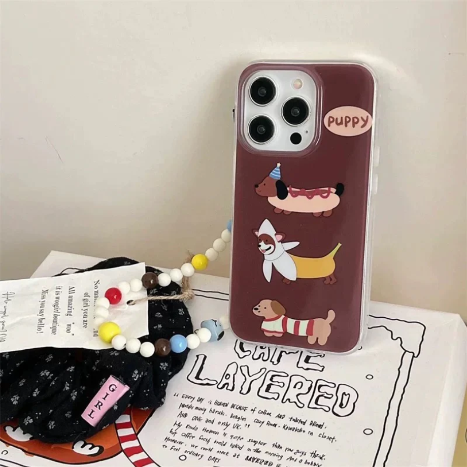 Autumn-inspired dachshund Phone Cases