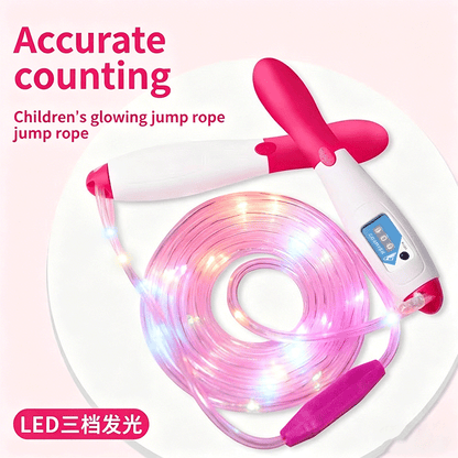 🪀Jump rope with colorful LED lights✨