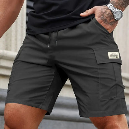 50% Off！Men’s Summer Quick‑Dry Cargo Shorts Loose Fit Knee Length