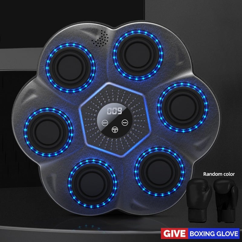 🥊 Smart Music Boxing Machine | Wall-Mounted Bluetooth Punching Target with Free Gloves