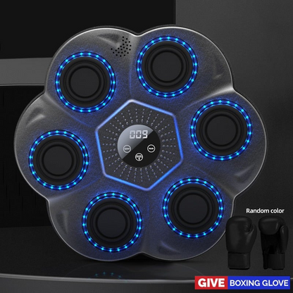 🥊 Smart Music Boxing Machine | Wall-Mounted Bluetooth Punching Target with Free Gloves