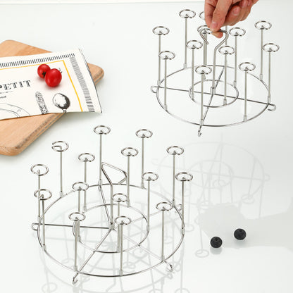 Universal Skewer Rack for Instant Pot & Air Fryer | Fits 6QT/8QT – Stainless Steel Kabob Holder
