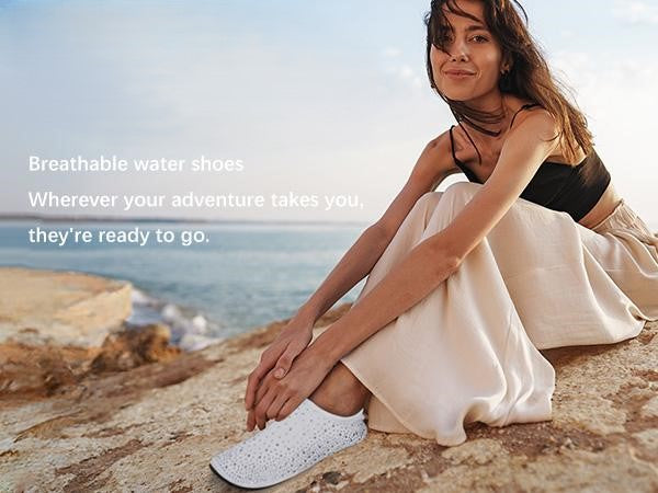 ✨ Sparkle Barefoot Water Shoes for Women | Quick-Dry, Lightweight Aqua Socks for Beach, Swim, Surf & Yoga