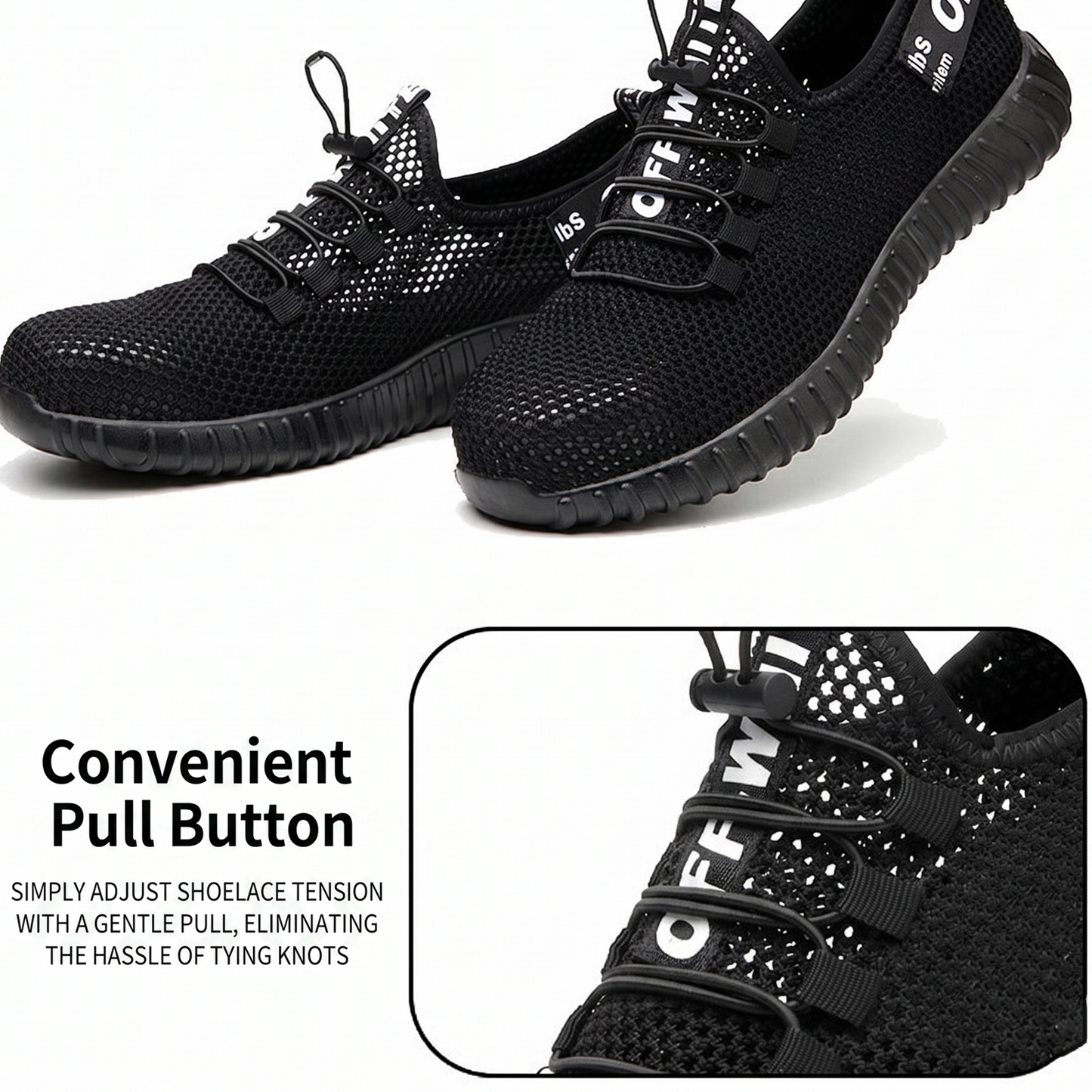 Men's Summer Breathable Safety Shoes — Anti-Smash & Puncture-Resistant