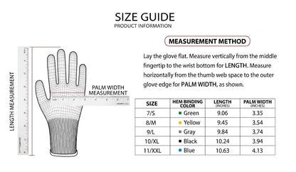 CE Certified EN388 Safety Gloves | Level 5 Cut Resistant & Abrasion Proof HPPE Work Gloves