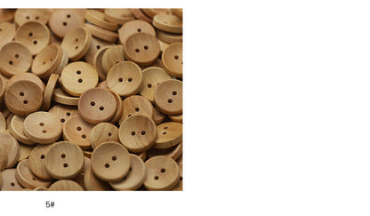Natural Wood Buttons (2 & 4 Hole) — Sewing Supplies for Baby Clothes, Shirts & Cardigans