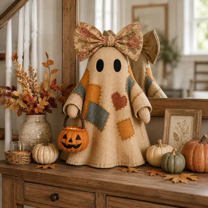 Lighted Vintage Patchwork Ghost 👻  Free Shipping