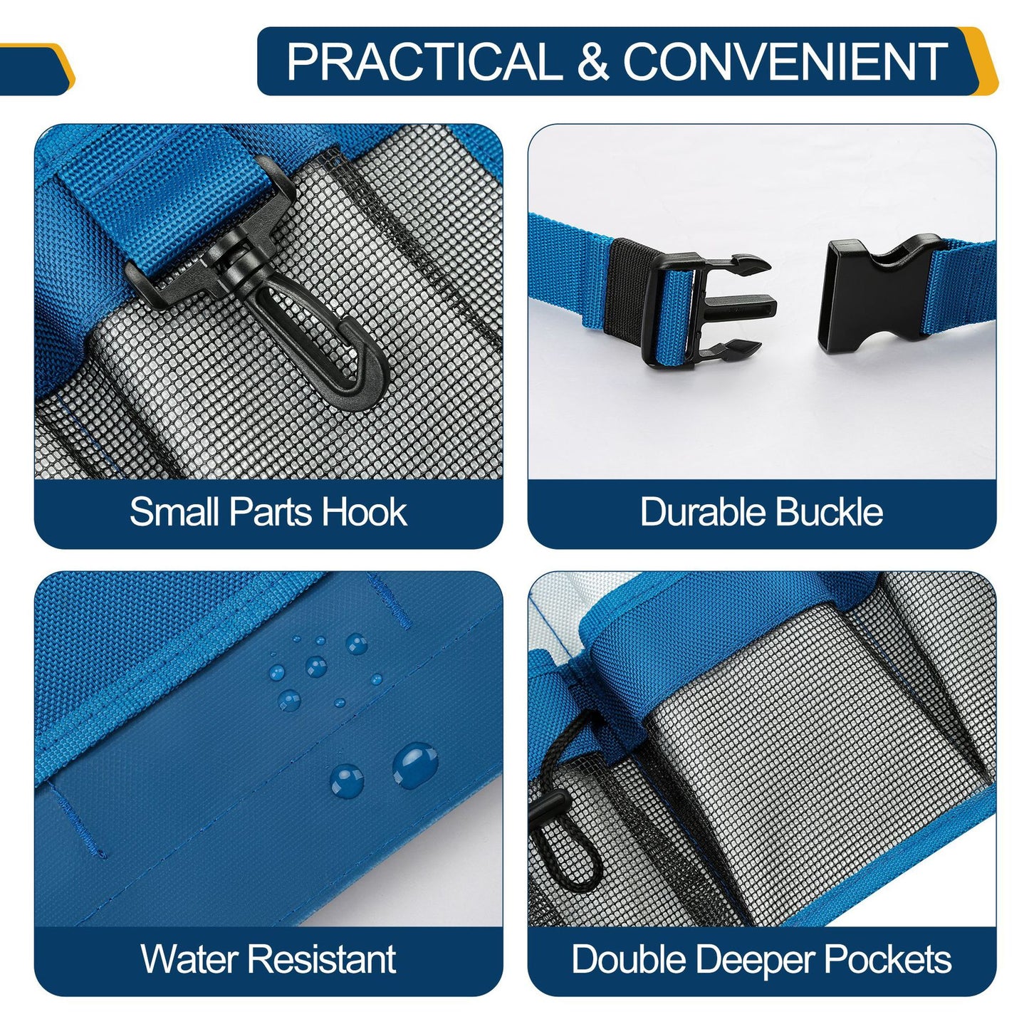 Heavy-Duty Gardener's Tool Belt | Premium Waterproof Multi-Pocket Utility Pouch