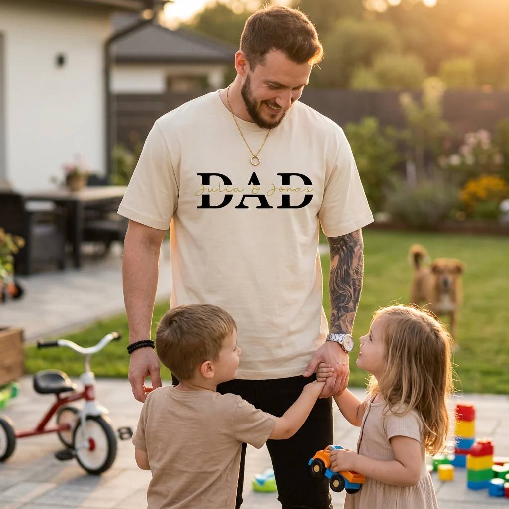 Dad Hoodie Personalized, Father T-Shirt Gift, Cool Dad Printing/Embroidery Sweatshirt