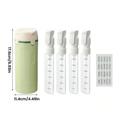 4-in-1 Leakproof Rotatable Travel Dispenser Set