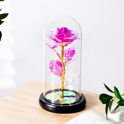 Colorful Galaxy Rose with Love