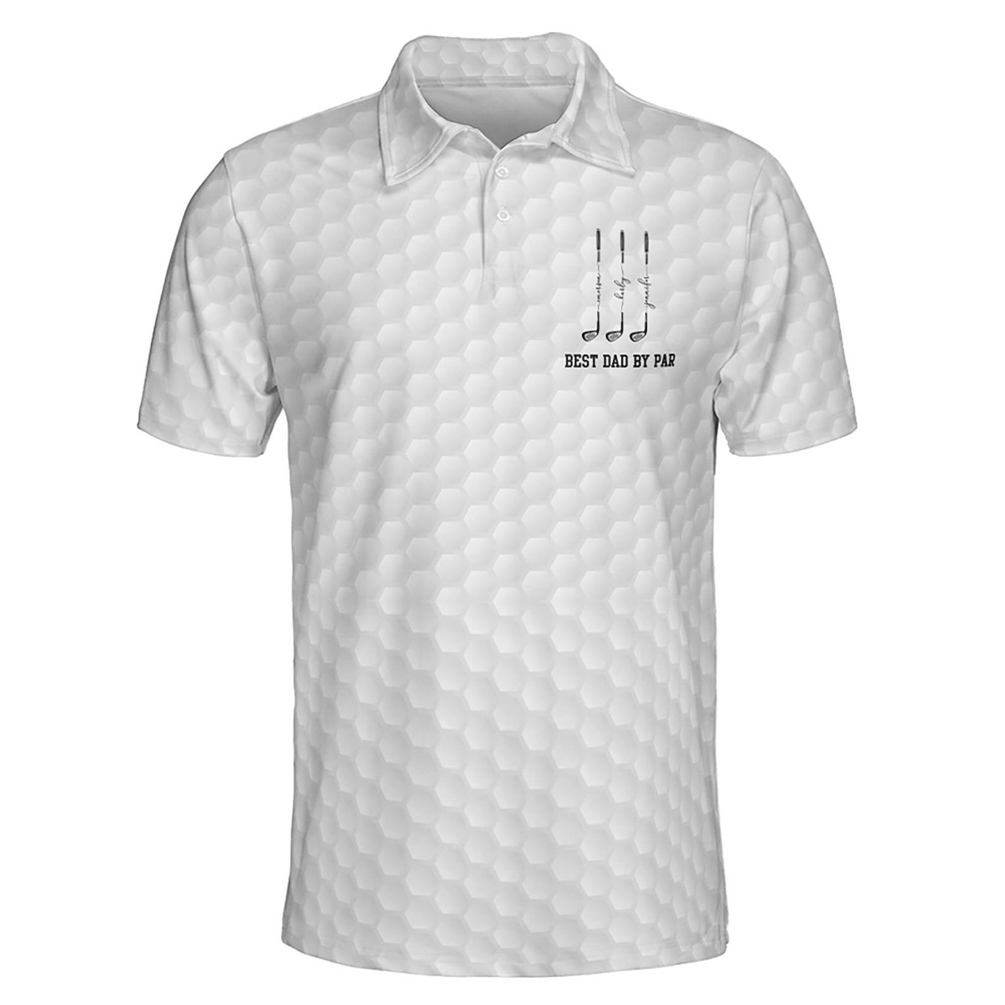 Best Dad Grandpa By Par Personalized Polo Shirt, Father's Day Golf Gift for Dad Grandpa, Custom Golf Polo Shirt