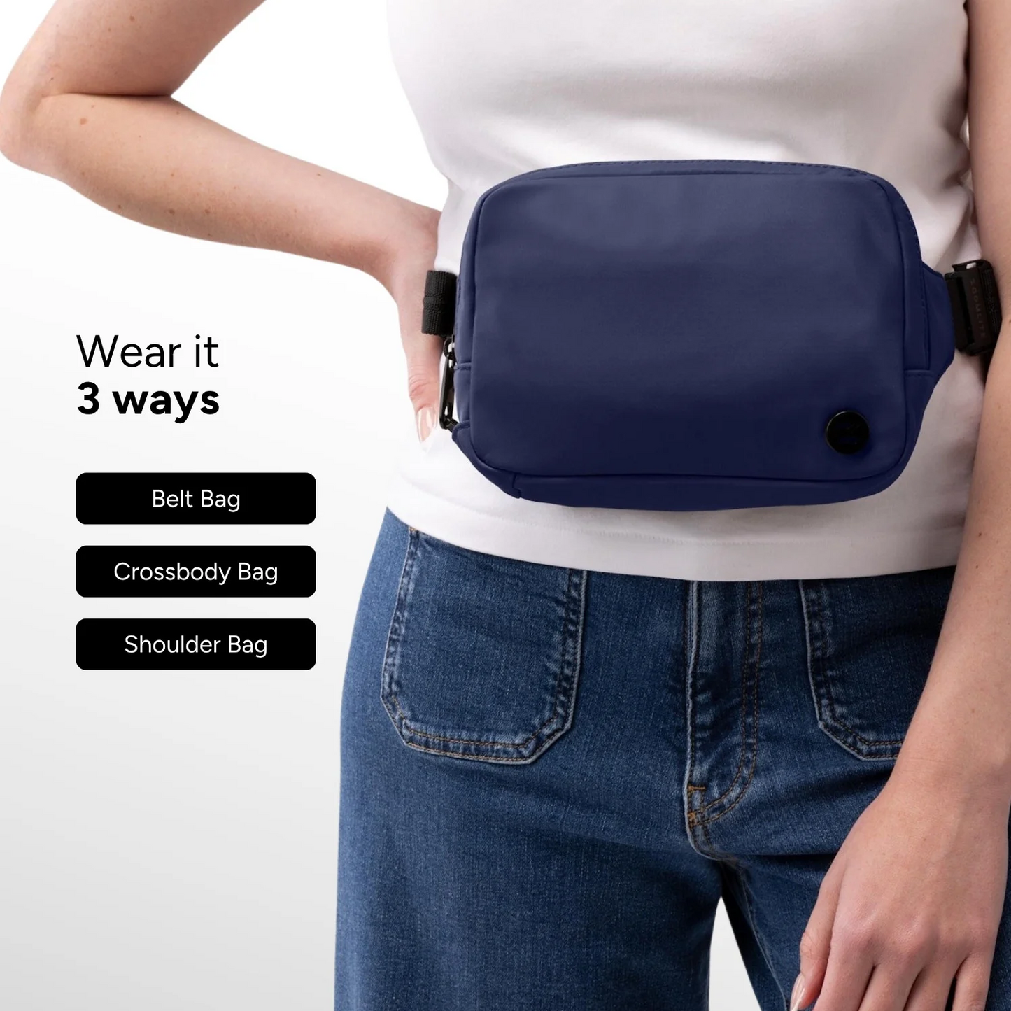 Anti-theft shoulder crossbody bag  workwear style