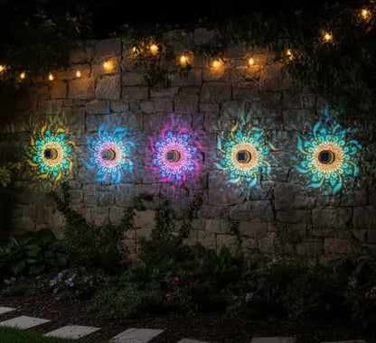 🔥Limited 50% OFF🔥Solar Mandala Projector Light Patio Ambient Decor