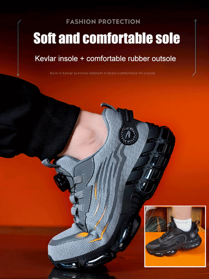 Men's Smash and Stab Resistant Work Safety Shoes
