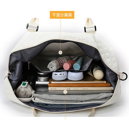 Anymom Mommy Diaper Bag Pink Handbag for Mom Waterproof Tote Yoga Gym Wet Bag Large Capacity for Travel and Sports