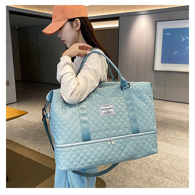 Anymom Mommy Diaper Bag Pink Handbag for Mom Waterproof Tote Yoga Gym Wet Bag Large Capacity for Travel and Sports