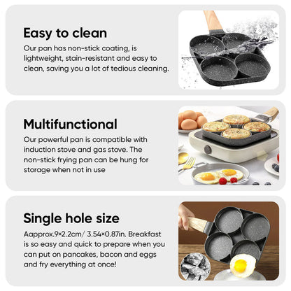 4 - Hole Egg & Pancake Fry Pan